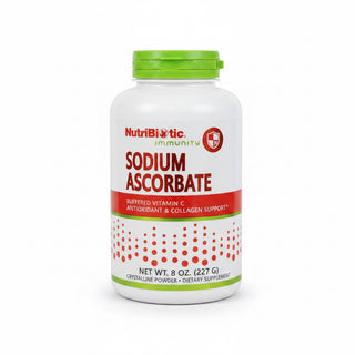 Sodium Ascorbate, Vitamin C, Buffered, Crystalline Powder, 8 oz (227g), Nutribiotic, Immunity