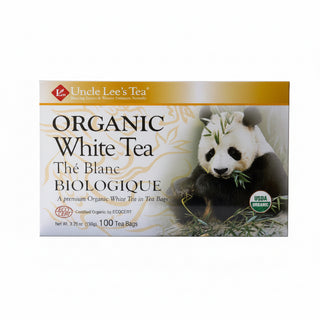 White Tea bags, Organic, 100 Tea Bags, 150 g, Uncle Lee's Tea - superfoodsnz-jane