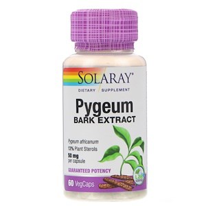 Pygeum Bark Extract, 50 mg, 60 VegCaps, Solaray - superfoodsnz-jane