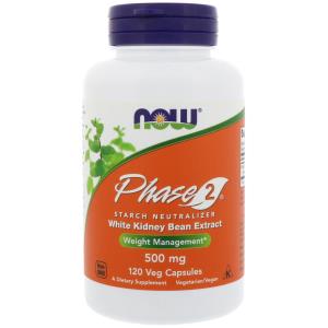 Phase 2 Starch Neutralizer, 500 mg, 120 Veg Capsules, Now Foods - superfoodsnz-jane