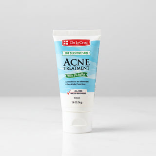 Acne Treatment with Sulfur, Sensitive Skin, 74g Tube, De La Cruz