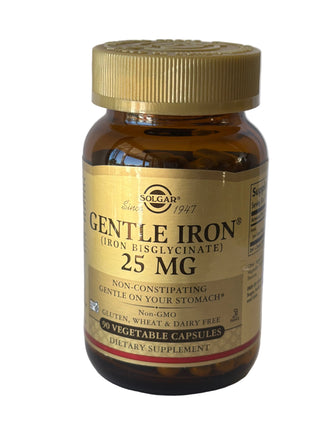 Gentle Iron, 25 mg, 90 Vegetable Capsules, Solgar - superfoodsnz-jane