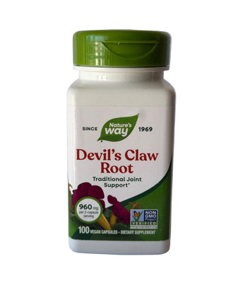 Devil's Claw, Secondary Root, 480 mg, 100 Vegetarian Capsules, Nature's Way