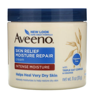 Skin Relief Moisture Repair Cream, Fragrance Free, 311 g, Aveeno - superfoodsnz-jane