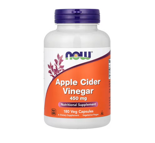 Apple Cider Vinegar, 450 mg, 180 Capsules, Now Foods - superfoodsnz-jane