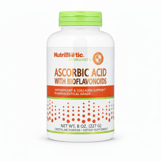 Ascorbic Acid with Bioflavonoids, Crystalline Powder, 8 oz (227 g), NutriBiotic, Immunity - superfoodsnz-jane