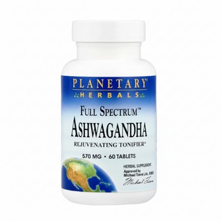 Ashwagandha, Full Spectrum, 570 mg, 60 Tablets, Planetary Herbals - superfoodsnz-jane