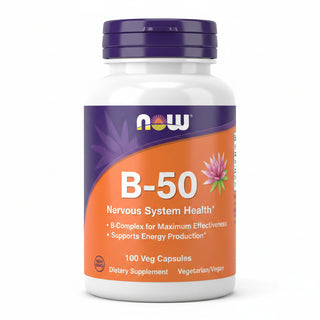 B-50, 100 Veg Caps, Now Foods - superfoodsnz-jane