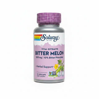 Bitter Melon Fruit Extract, 500 mg, 30 VegCaps, Solaray