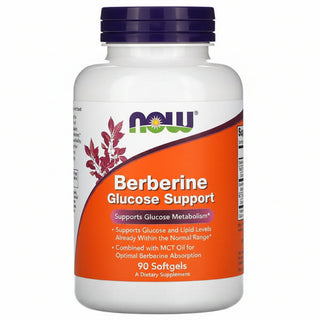 Berberine Glucose Support, 90 Softgels, NOW Foods - superfoodsnz-jane
