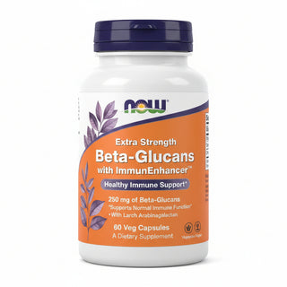 Beta-Glucans, with ImmunEnhancer, Extra Strength, 250 mg, 60 Veg Capsules, NOW Foods - superfoodsnz-jane
