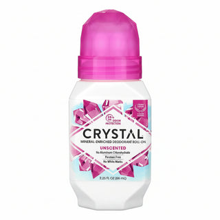 Deodorant Roll-On, Mineral, Unscented, 2.25 fl oz (66 ml), Crystal Body Deodorant - superfoodsnz-jane
