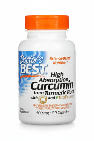 Curcumin, High Absorption, 500 mg, 120 Capsules, Doctor's Best