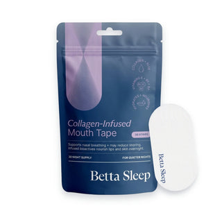 Collagen-Infused Mouth Tape, 30 Strips, Betta Sleep