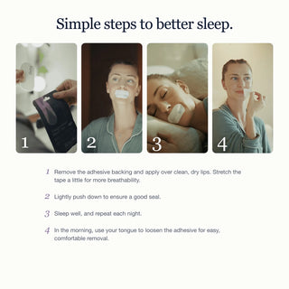 Collagen-Infused Mouth Tape, 30 Strips, Betta Sleep