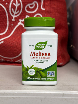 Lemon Balm Leaf, Melissa, 1,500 mg, 100 Vegan Capsules, Nature's Way