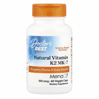 Natural Vitamin K2 MK-7, 100 mcg, 60 Veggie Caps, Doctor's Best - superfoodsnz-jane