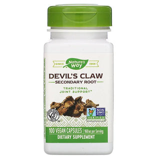 Devil's Claw, Secondary Root, 480 mg, 100 Vegetarian Capsules, Nature's Way