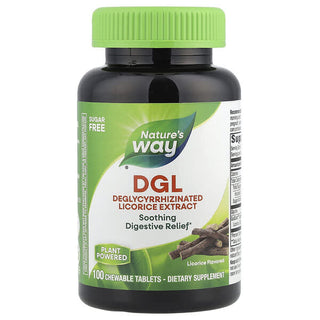 Nature's Way DGL Deglycyrrhizinated Licorice 100 Chewable Tablets - superfoodsnz-jane