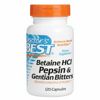 Betaine HCL Pepsin Gentian Bitters, 120 Caps, Doctor's Best - superfoodsnz-jane