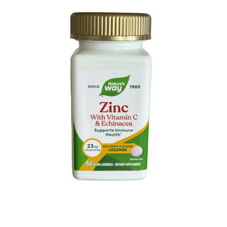 Zinc Lozenges, Wild Berry Flavor, 60 Lozenges, Natures Way