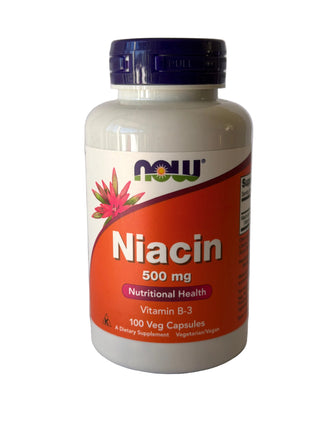 Niacin, 500 mg, Capsules - Now Foods - superfoodsnz-jane