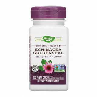 Echinacea Goldenseal, 450 mg, 100 Vegan Capsules, Nature's Way - superfoodsnz-jane
