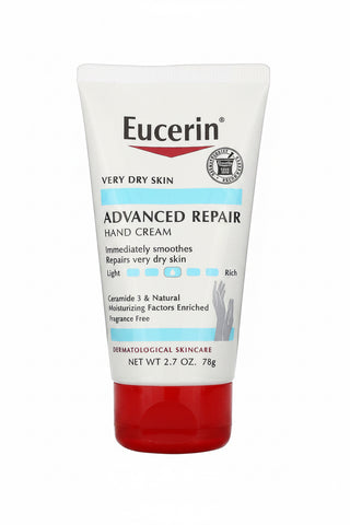 Advanced Repair Hand Creme, Fragrance Free, 2.7 oz (78 g), Eucerin - superfoodsnz-jane