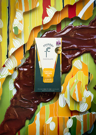 Foundry Chocolate – Kilombero Valley, Tanzania, 70% Dark Chocolate, 70g