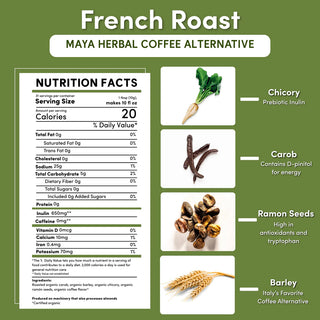 Teeccino Organic French Roast, Grind, 11oz, 312g