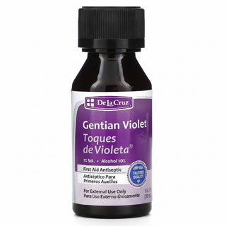 Gentian Violet, First Aid Antiseptic, 30 ml, De La Cruz - superfoodsnz-jane