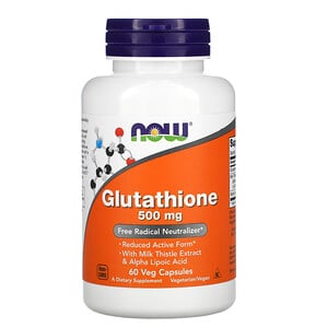 Glutathione, 500 mg, 60 Veg Capsules, Now Foods