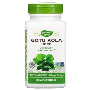 Gotu Kola Herb, 475 mg, 180 Capsules, Nature's Way