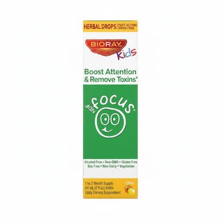 Bioray Kids NDF Focus Citrus 60ml | Herbal Drops for Children's Focus & Detox Support - superfoodsnz-jane