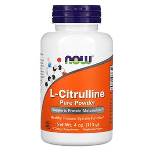 L-Citrulline, Pure Powder, 4 oz (113 g), Now Foods