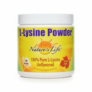 L-Lysine Powder, Unflavored, 200g, Nature's Life - superfoodsnz-jane