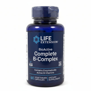 Complete B-Complex, BioActive, 60 Vegetable Capsules, Life Extension - superfoodsnz-jane