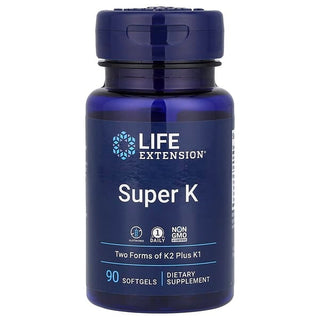 Super K, 2,600 mcg, 90 Softgels, Life Extension - superfoodsnz-jane