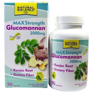 Natural Balance Glucomannan Maximum Strength 2000mg 90 Capsules | Konjac Root Fibre - superfoodsnz-jane