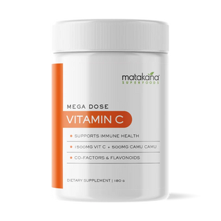 Mega Dose Vitamin C Powder, 180 grams, Matakana Health