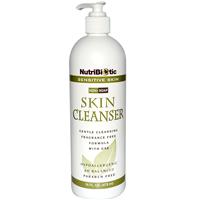 Skin Cleanser, Sensitive Skin, Fragrance Free, 16 fl oz (473 ml), NutriBiotic - superfoodsnz-jane