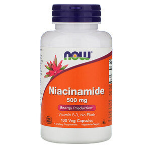 Niacinamide, 500 mg, 100 Veg Capsules, Now Foods - superfoodsnz-jane