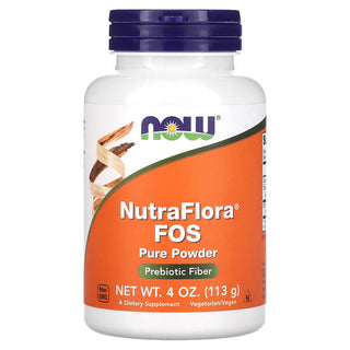 NutraFlora FOS, Pure Powder, 4 oz (113 g), NOW Foods, Now Foods - superfoodsnz-jane