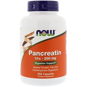 Pancreatin 2000 mg, 250 Capsules, Now Foods - superfoodsnz-jane