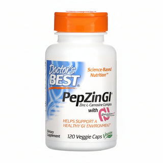 Zinc-L-Carnosine Complex, PepZin GI, 120 Veggie Caps, Doctor's Best - superfoodsnz-jane