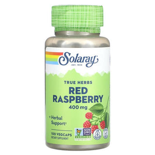 Red Raspberry, 400 mg , 100 VegCaps, True Herbs, Solaray - superfoodsnz-jane