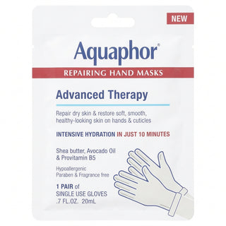 Repairing Hand Masks, 1 Pair, .7 fl oz (20 ml), Aquaphor 