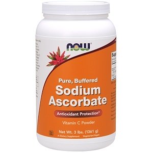 Sodium Ascorbate Powder, 3 lbs (1361 g), Now Foods - superfoodsnz-jane