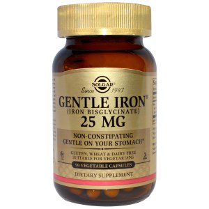 Gentle Iron, 25 mg, 90 Vegetable Capsules, Solgar - superfoodsnz-jane