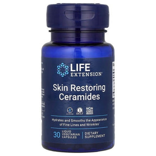 Skin Restoring Ceramides, 30 Liquid Vegetarian Capsules, Life Extension - superfoodsnz-jane